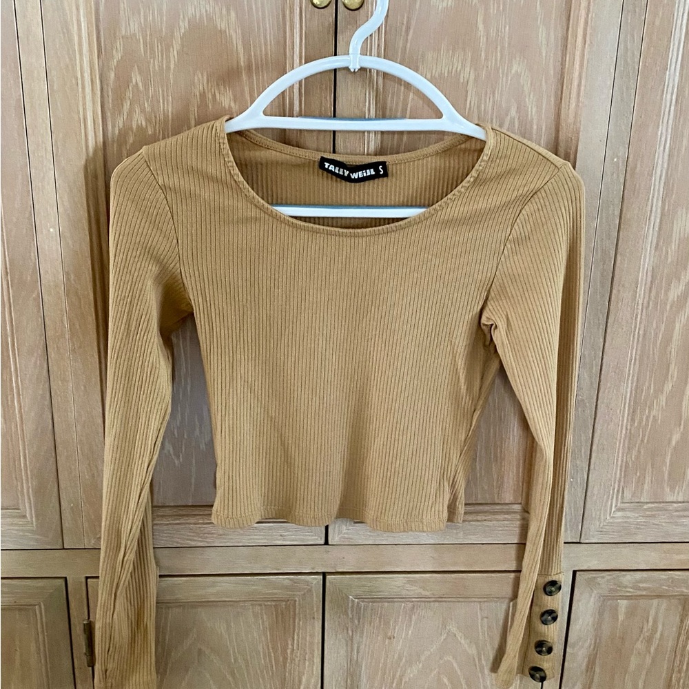 Tally Weijl Brown and Tan Shirt